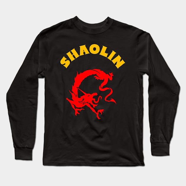 Shaolin Long Sleeve T-Shirt by DMcK Designs